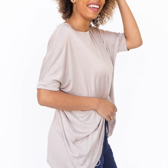Agnes & Dora Tops - SALE Agnes and Dora Boxy Tee in Khaki